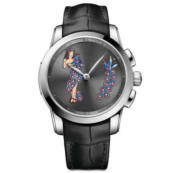 Ulysse Nardin 6109-130/E2-PINUP Platinum HOURSTRIKER PIN-UP 2017 replica watch